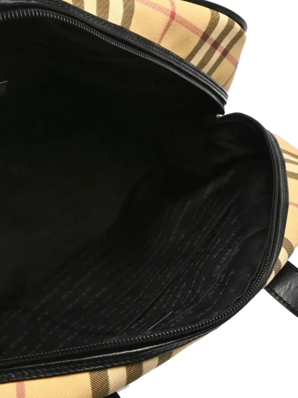 Burberry Pre-Owned 1990-2000s Vintage Check Pattern Duffle Bag