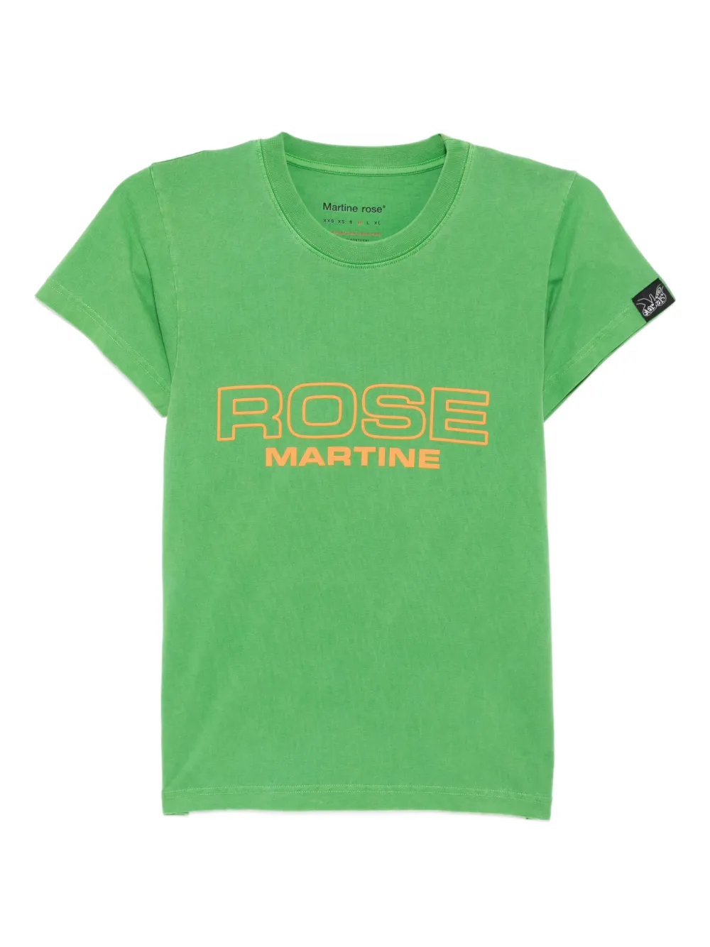 Martine Rose shrunken T-shirt | Green | Image 1