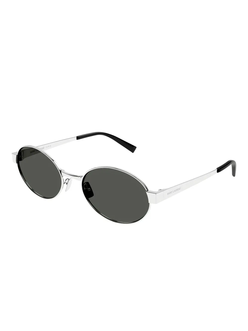 Saint Laurent Eyewear Zonnebril met rond montuur - Zilver