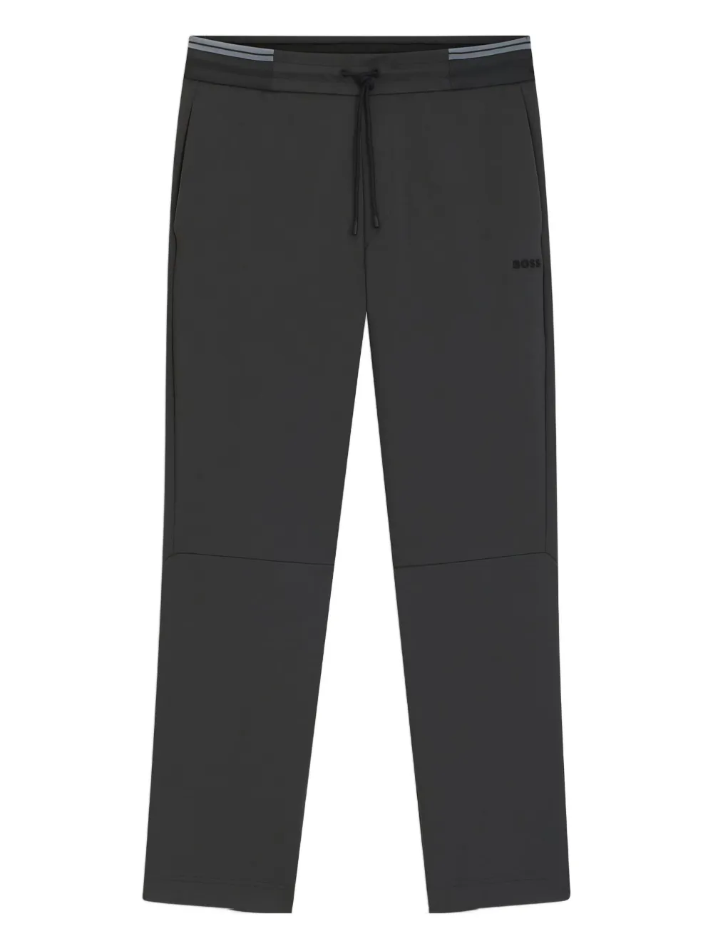 Hugo Boss Drawstring-waist Panelled Track Pants In Gray