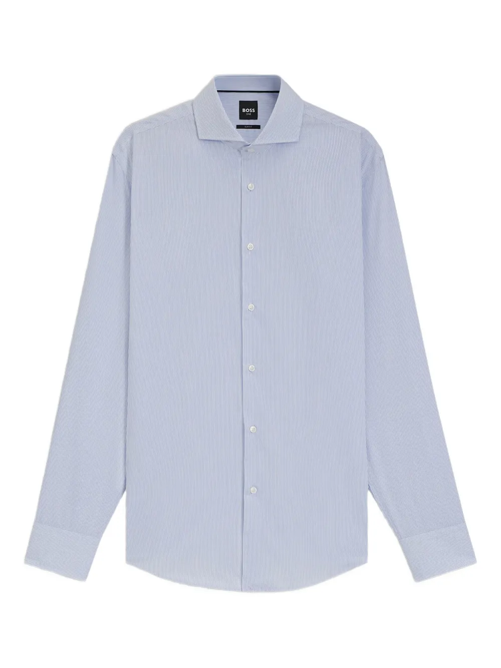 BOSS Gestreept overhemd met lange mouwen Blauw