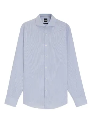 AMI Paris Ami De Coeur ストライプ シャツ | ブルー | FARFETCH JP