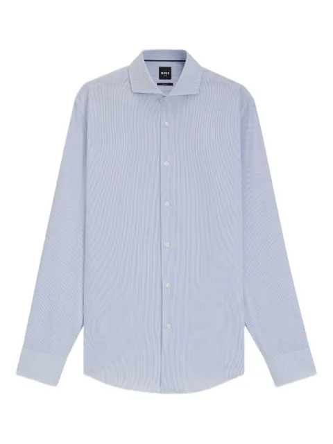 BOSS camisa manga larga con rayas estampadas