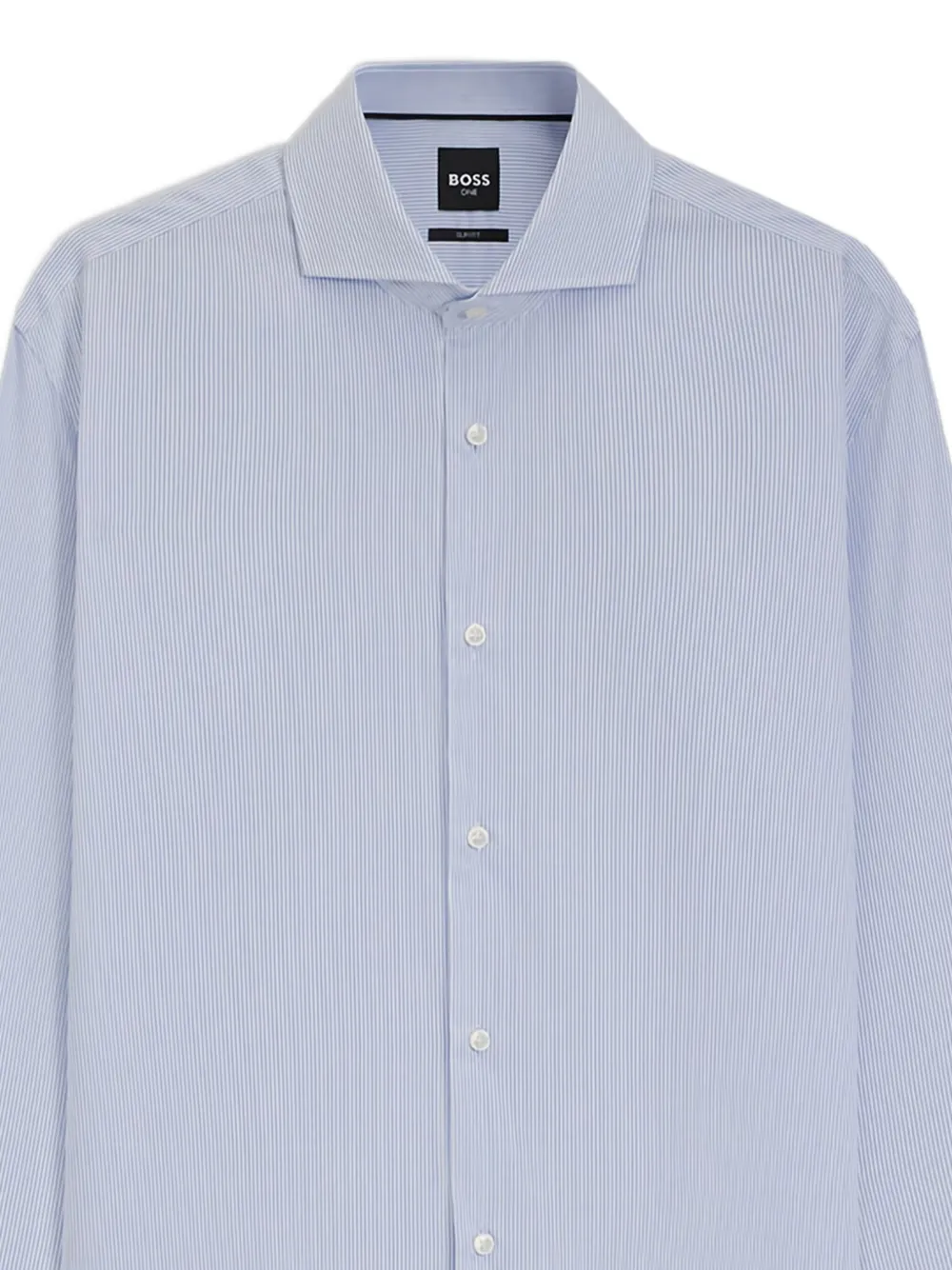 BOSS Gestreept overhemd met lange mouwen Blauw