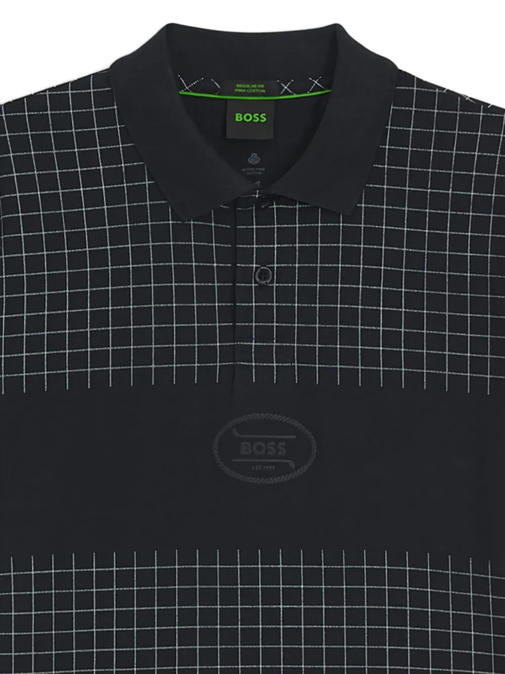 BOSS Katoenen poloshirt - Blauw