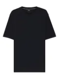 BOSS textured crew-neck T-shirt - Blue