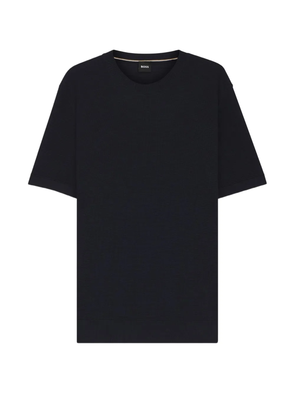 BOSS T-shirt met ronde hals Blauw