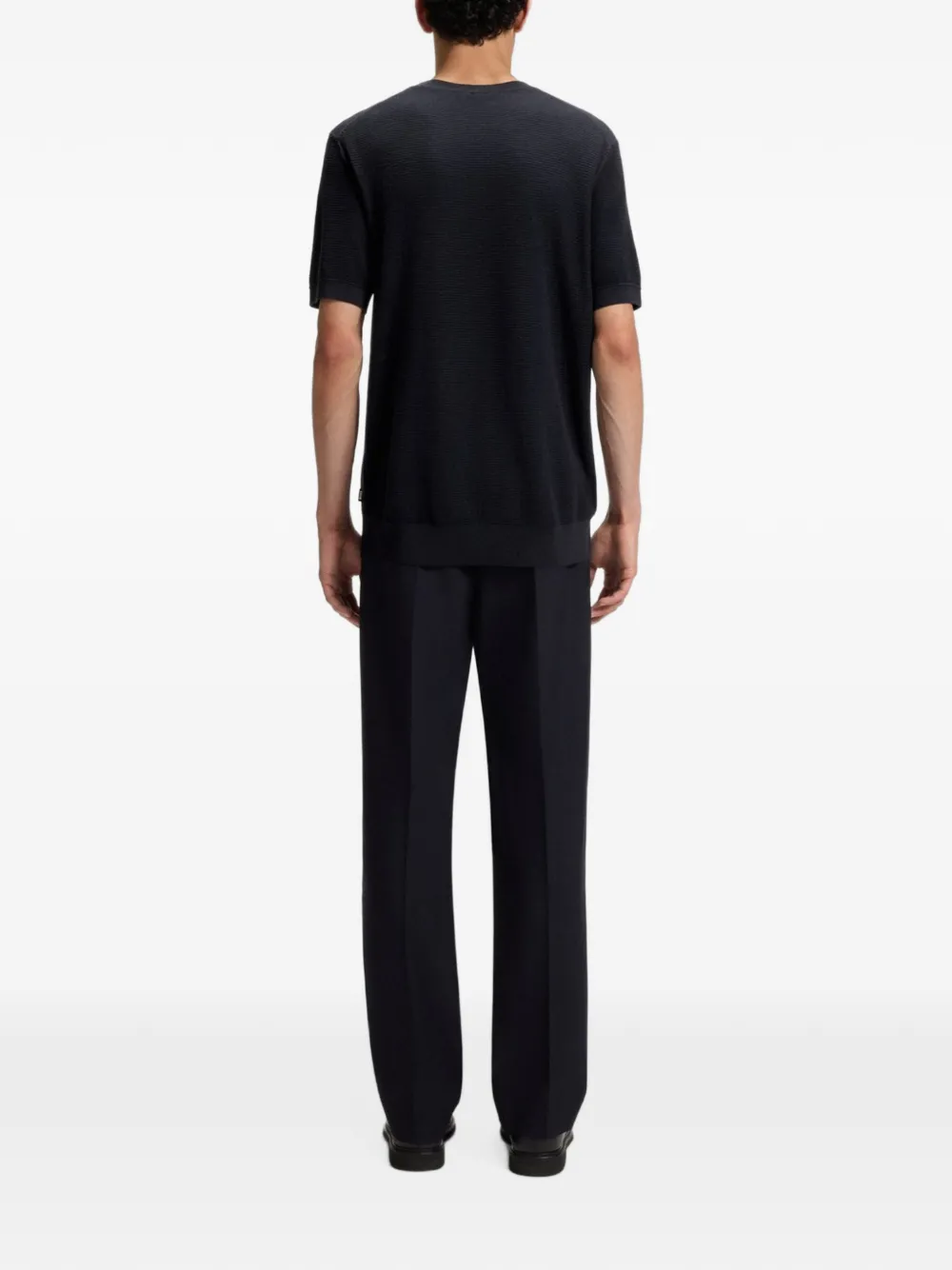 BOSS T-shirt met ronde hals Blauw
