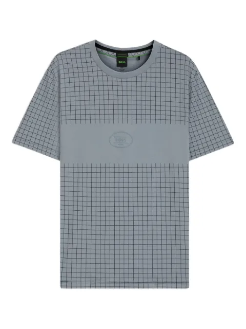 BOSS Hemd mit Gitter-Print