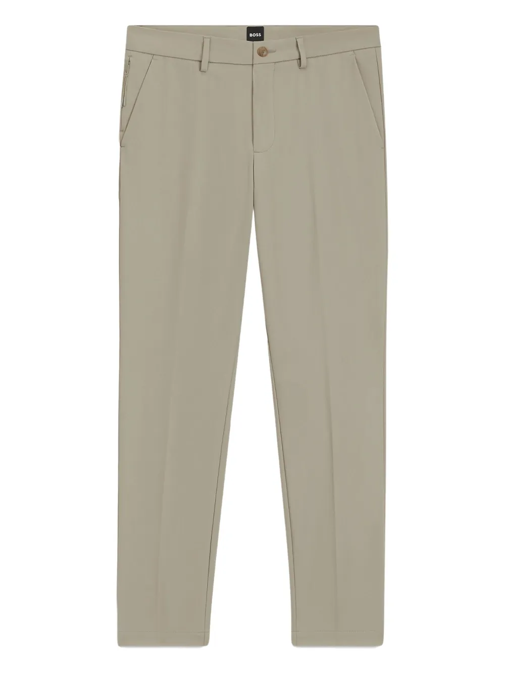 Hugo Boss Regular-fit Trousers In Neutral