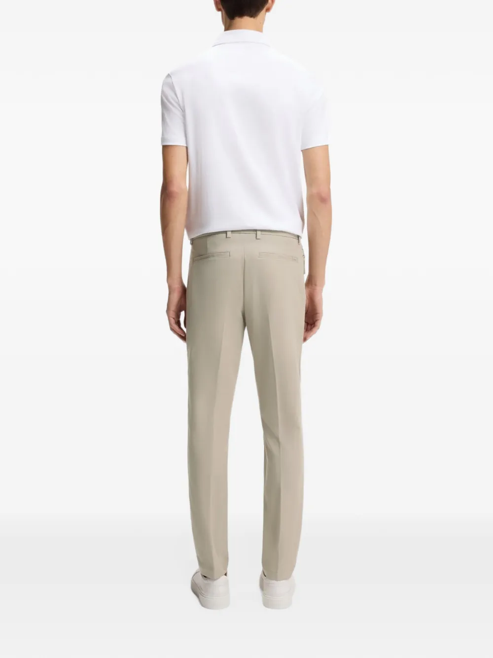BOSS Regular-fit broek Beige