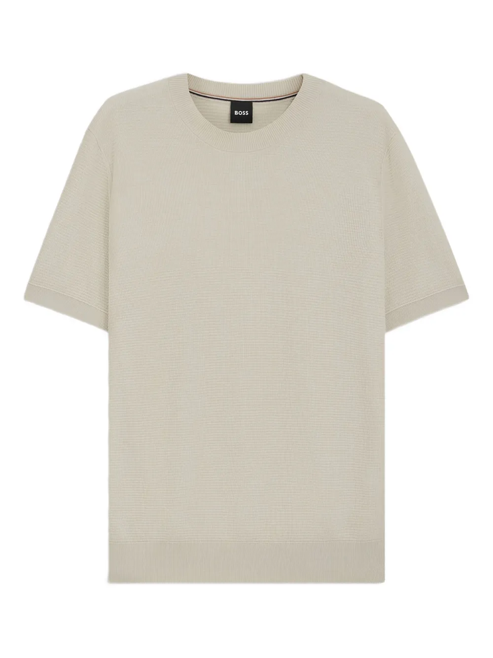 BOSS Gebreid T-shirt Beige