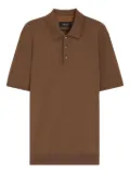 BOSS textured polo shirt - Brown