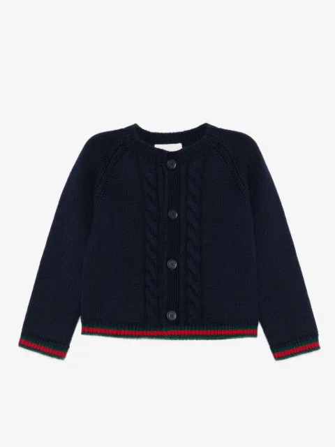 Gucci Kids cable-knit cardigan