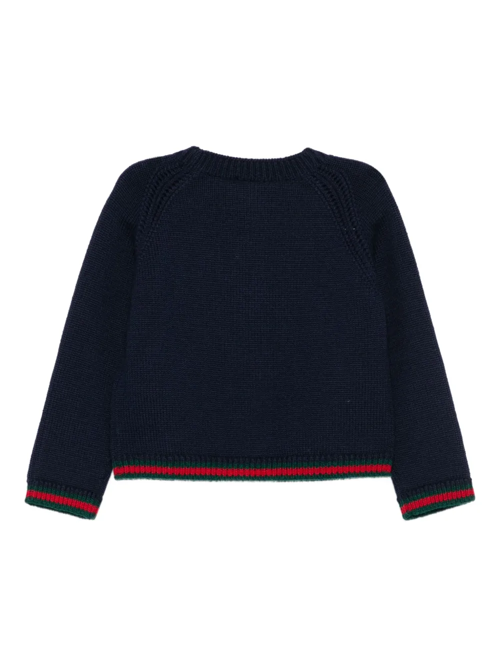 Gucci Kids Kabelgebreid vest Blauw