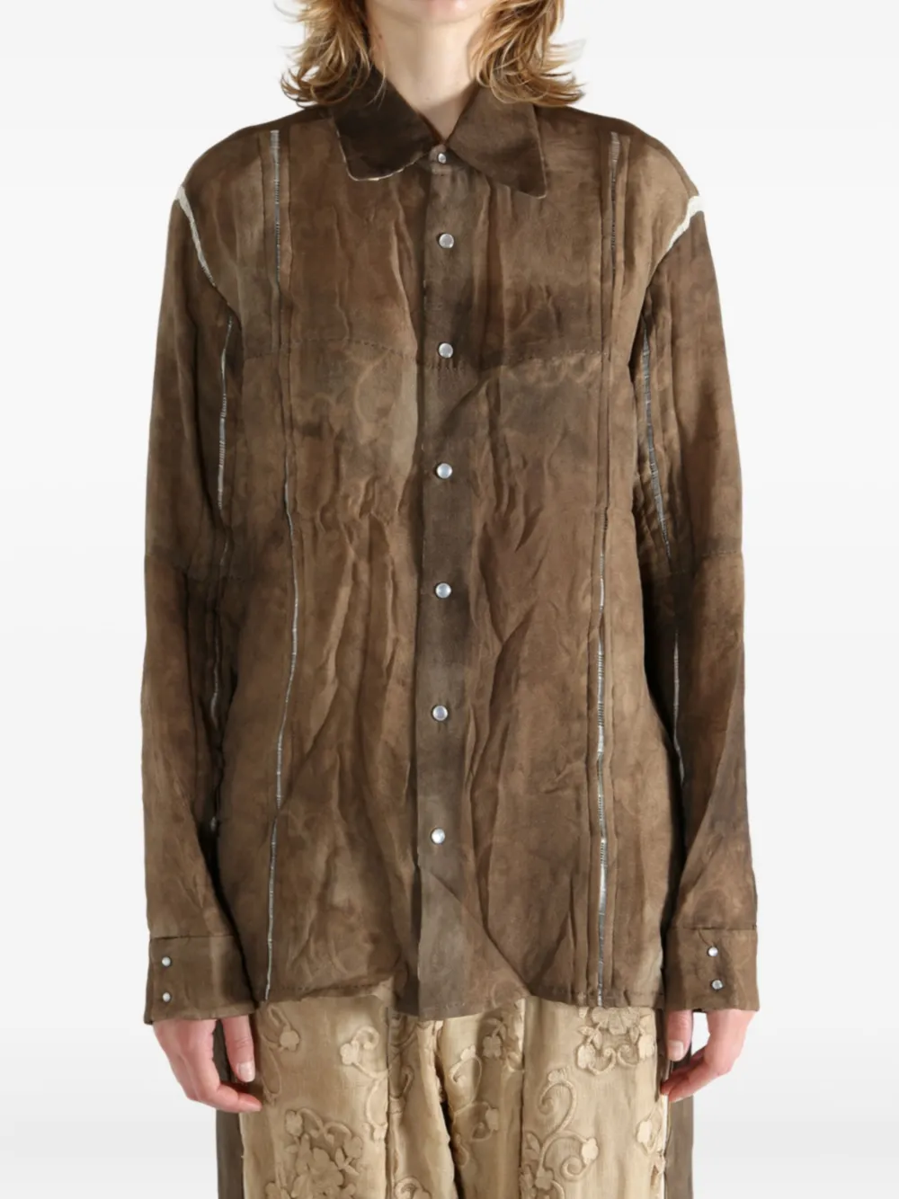  Communs Long-sleeves Shirt - Brown 