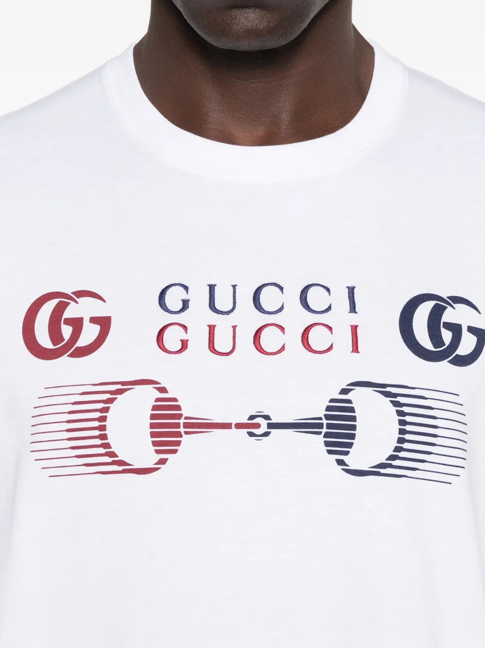 Gucci Horsebit Logo T-shirt In White