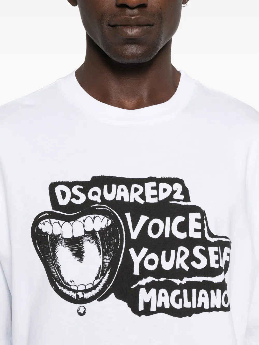 DSQUARED2 x Magliano T-shirt met grafische print Wit