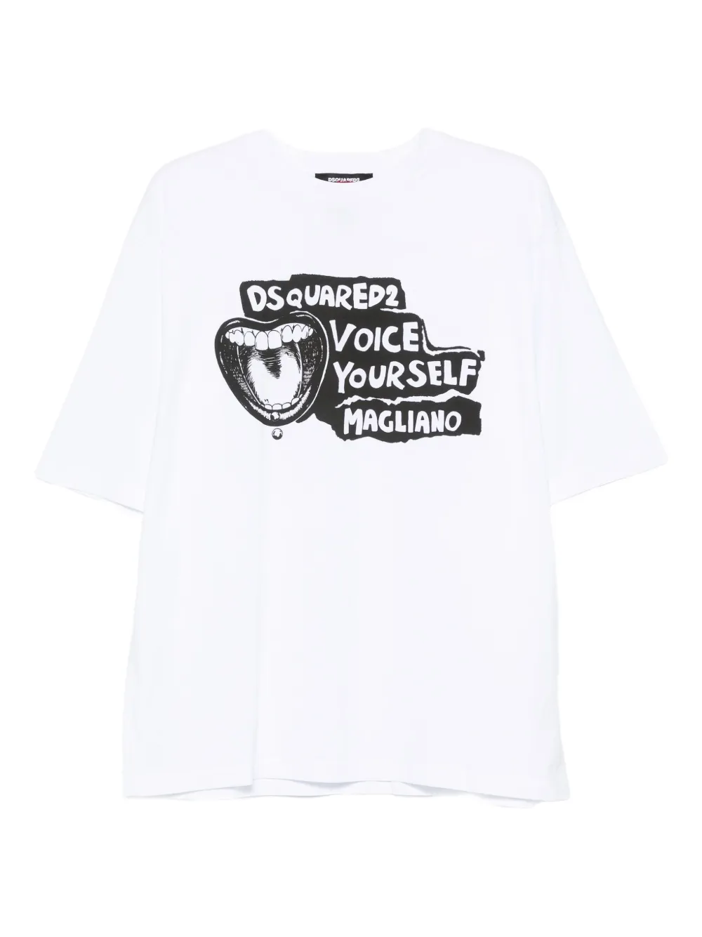 DSQUARED2 playera con estampado gráfico en colaboración con Magliano | blanco | Image 1