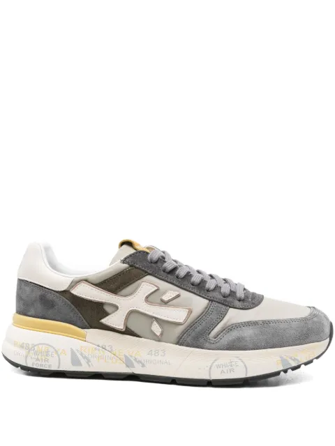 Premiata suede panelled low-top sneakers