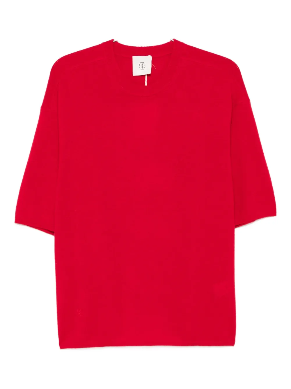 The Garment knit t-shirt | Red | Image 1