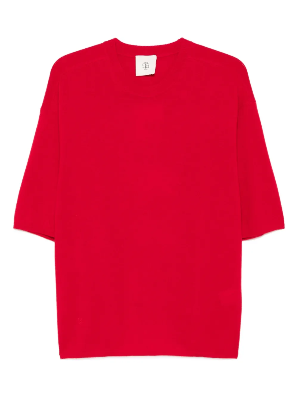 The Garment knit t-shirt | Red | Image 1