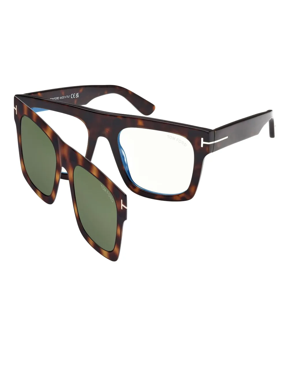 TOM FORD Eyewear clip-lenses square-frame glasses Bruin