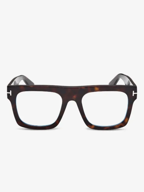 TOM FORD Eyewear square-frame magnetic-clip glasses