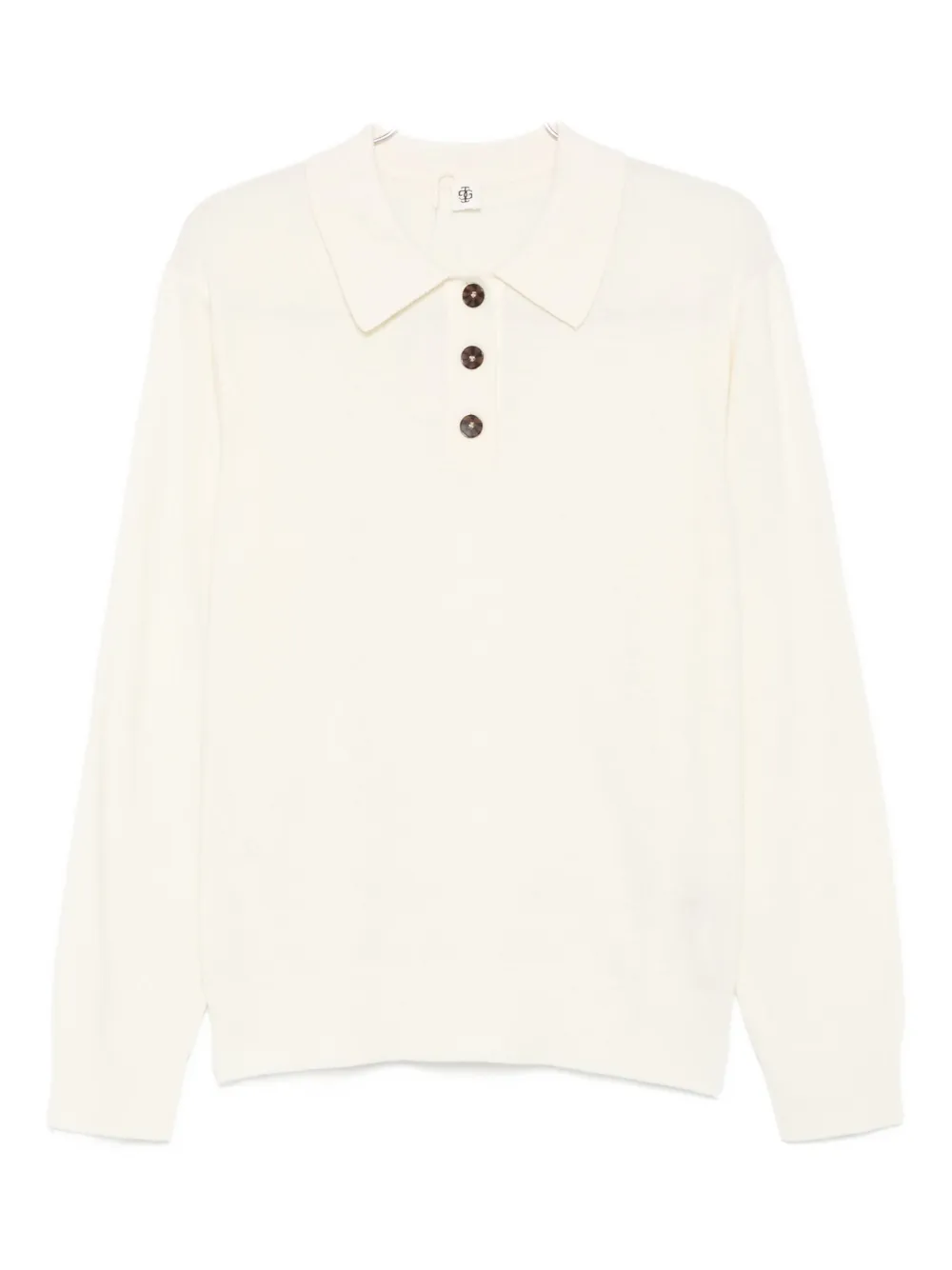 The Garment Poloshirt met lange mouwen Beige