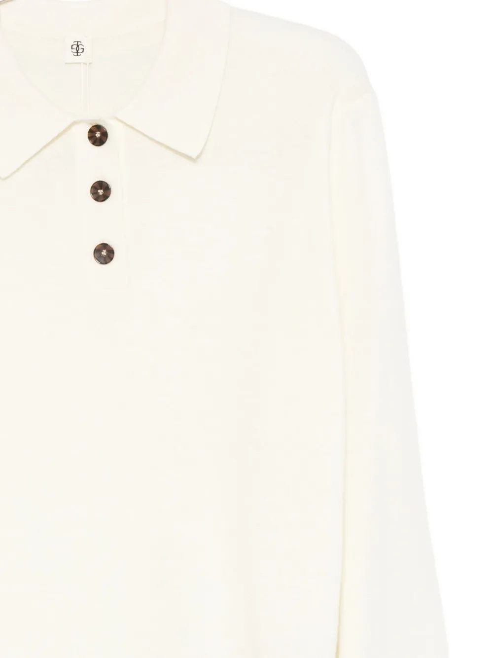 The Garment Poloshirt met lange mouwen Beige