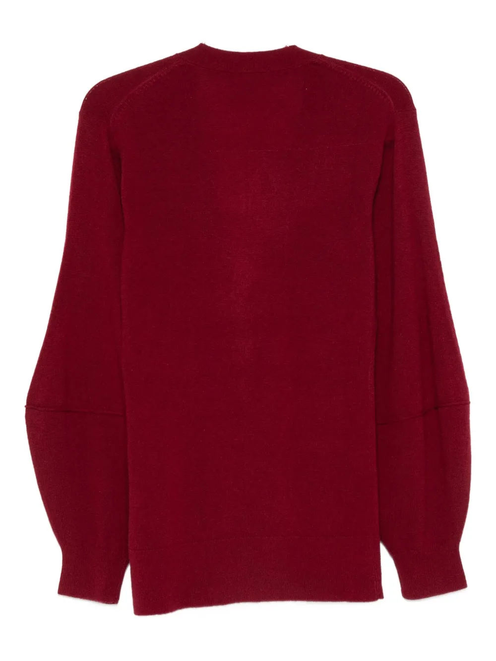 The Garment Button Cardigan In Burgundy