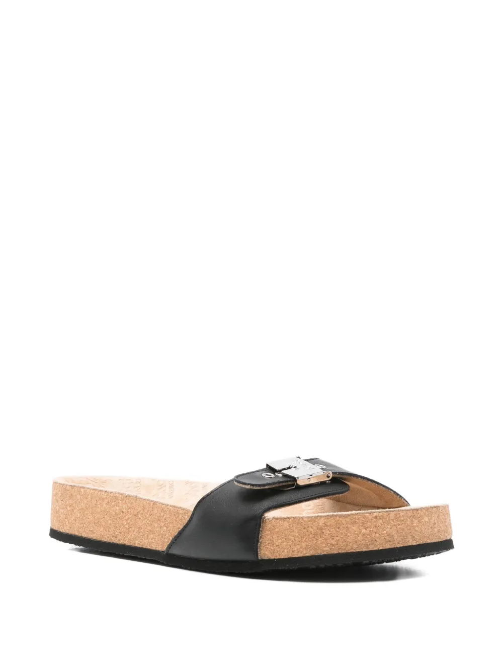 Balenciaga buckle-fastening platform sandals Black