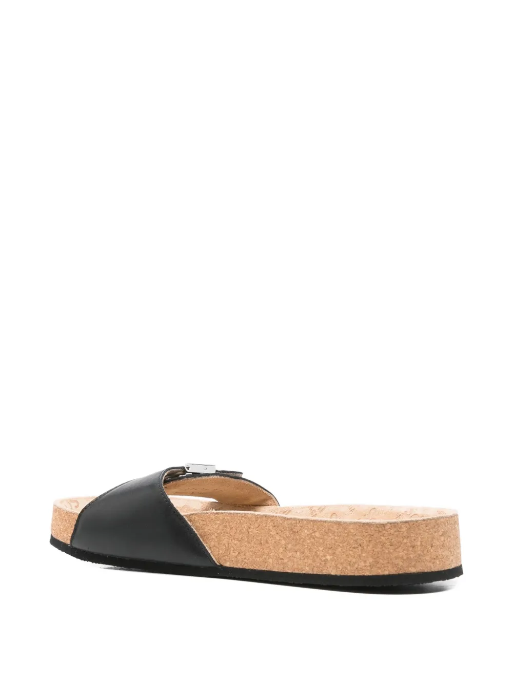 Balenciaga buckle-fastening platform sandals Black
