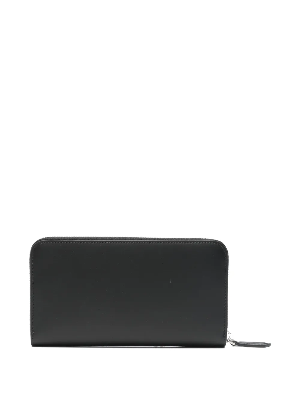 FENDI logo-plaque zip-around wallet Zwart