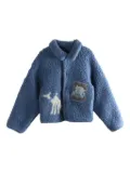 ERL embroidered-patch jacket - Blue