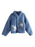 ERL embroidered-patch jacket - Blue