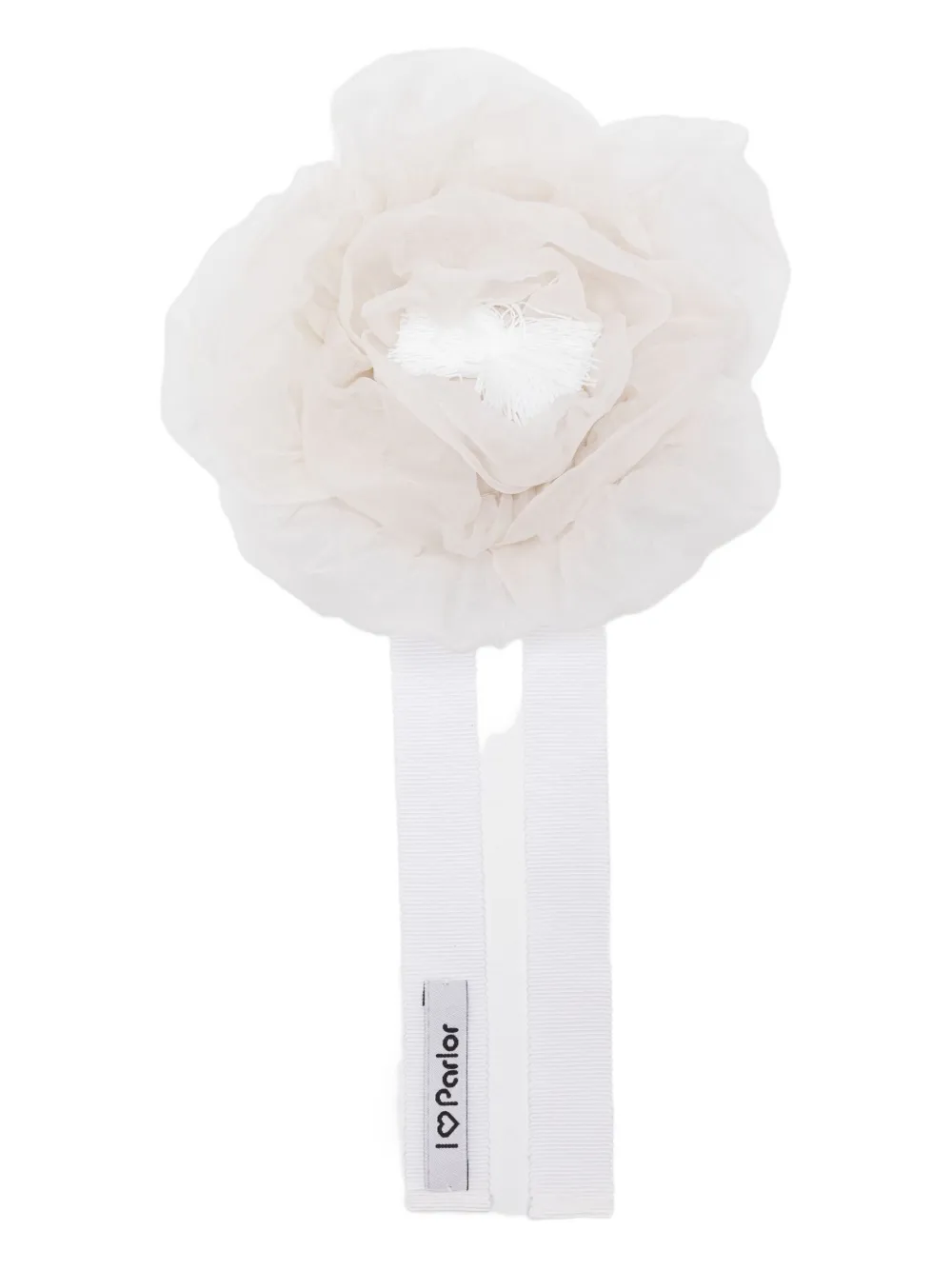 Parlor Flower-detail Choker Necklace In White