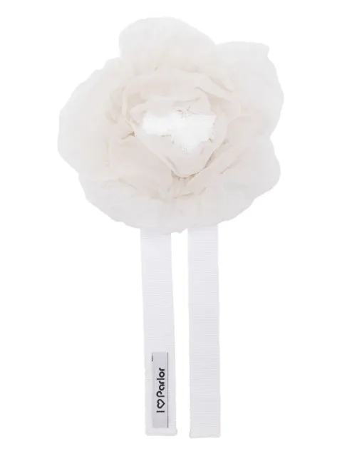 Parlor flower-detail choker necklace