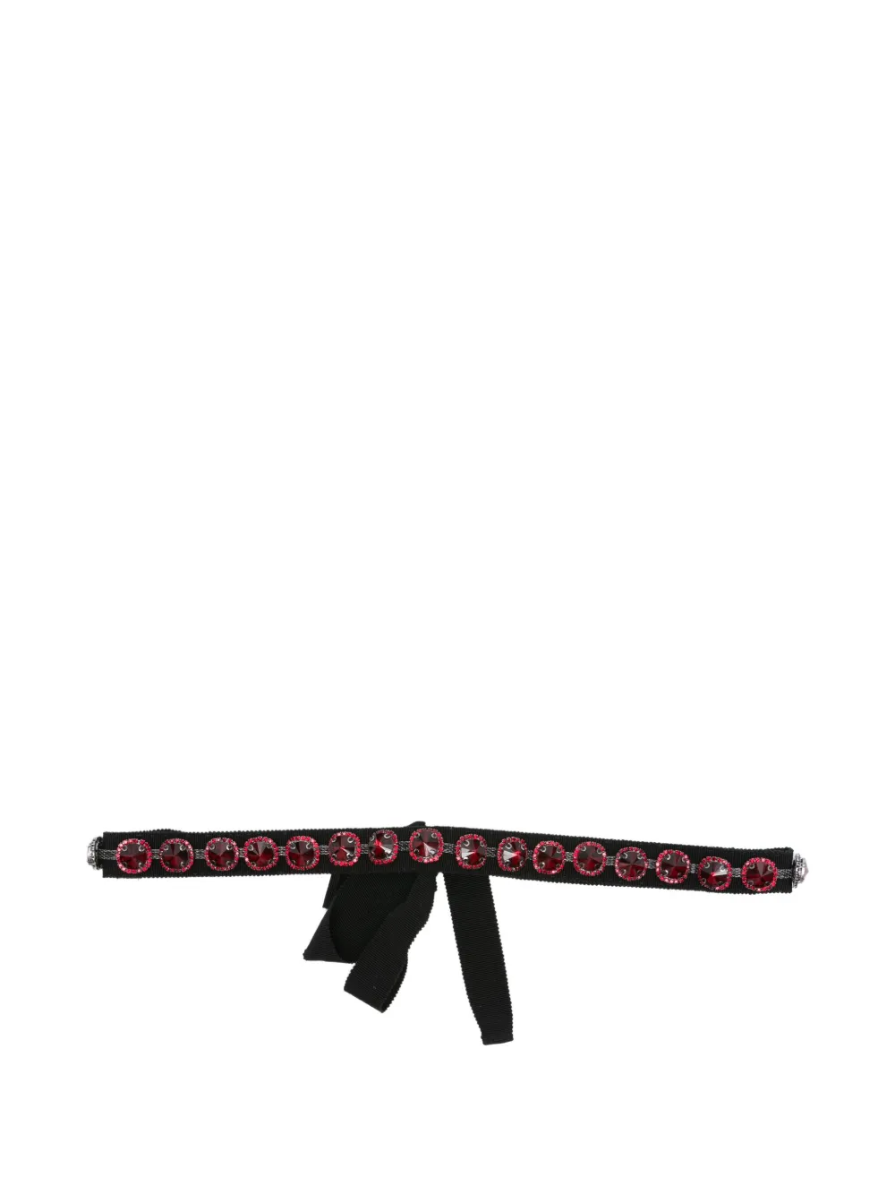 Parlor crystal-embellishment belt | Black | Image 1