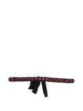 Parlor crystal-embellishment belt - Black