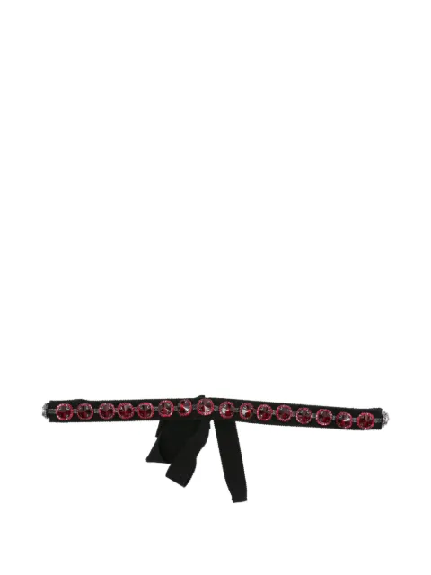Parlor crystal-embellishment belt
