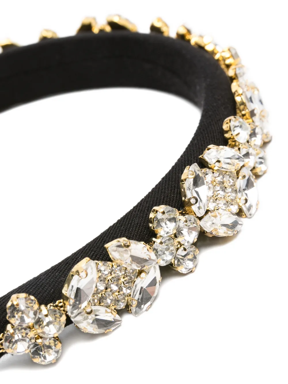 Parlor Crystal-embellished Headband In Black