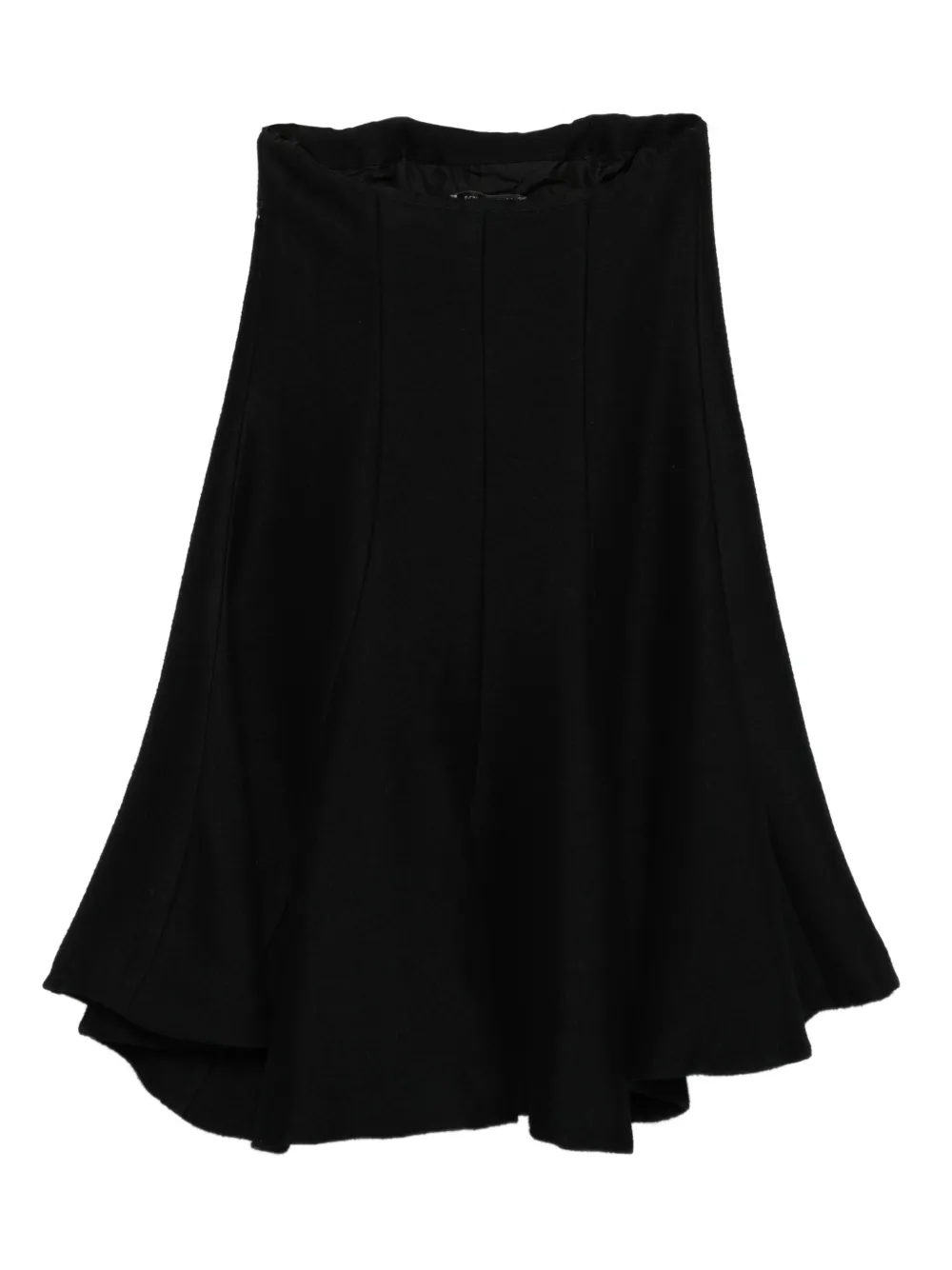 Saint Laurent Pre-Owned 2007 wollen flared rok - Zwart