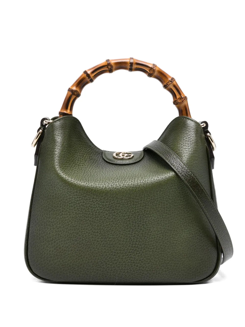 Gucci bamboo-handle GG tote bag | Green | Image 1