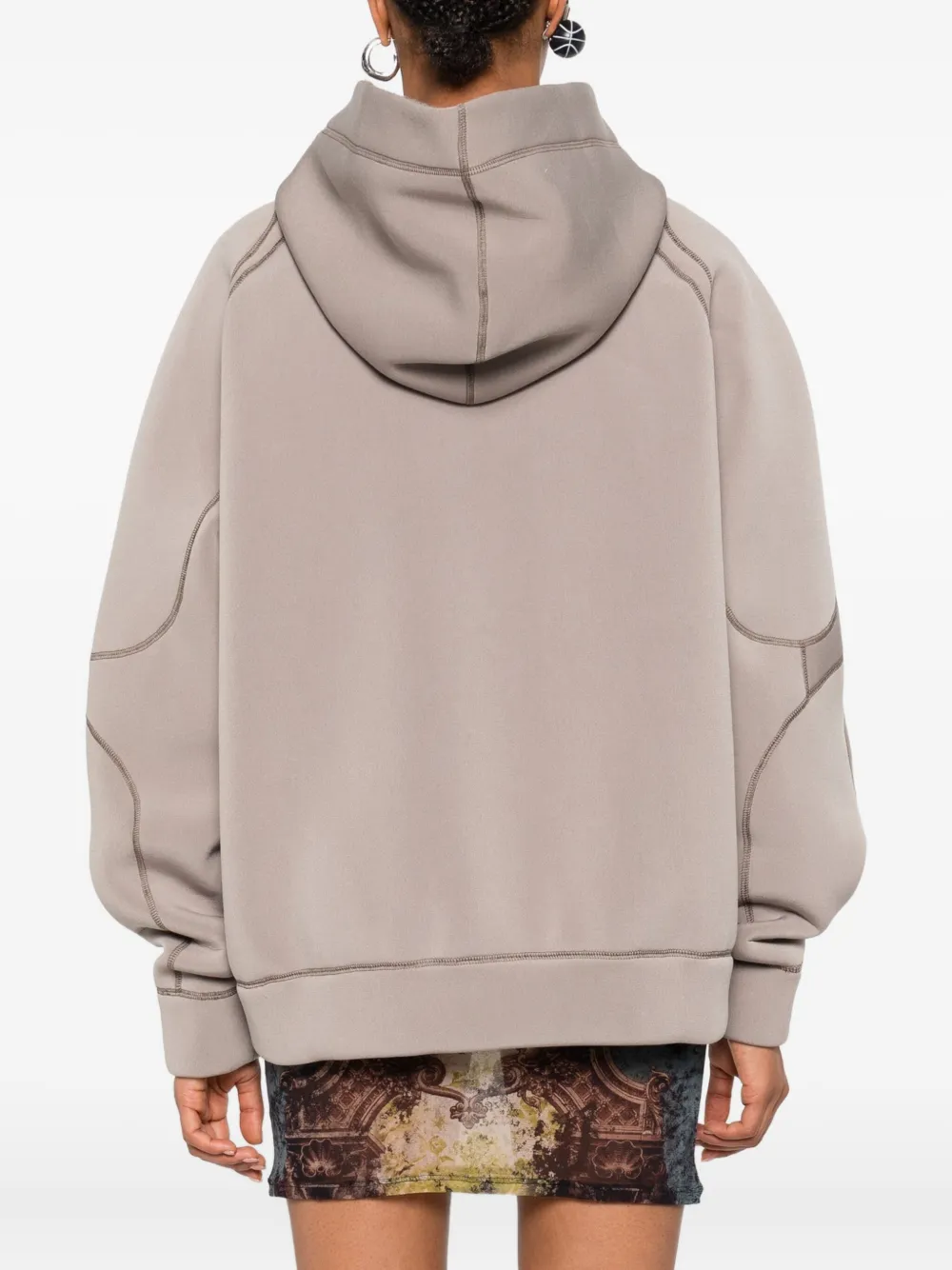 Ottolinger Jack met capuchon en contrasterende stiksels Beige