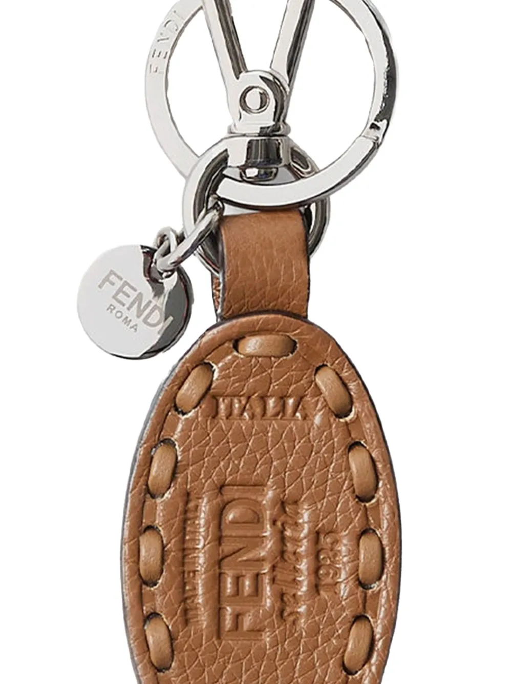 FENDI oval-frame leather keyring | Image 2