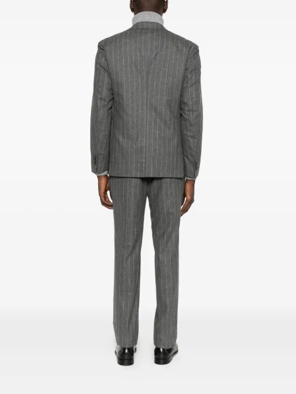 Tagliatore ストライプ シングルスーツ | グレー | FARFETCH JP