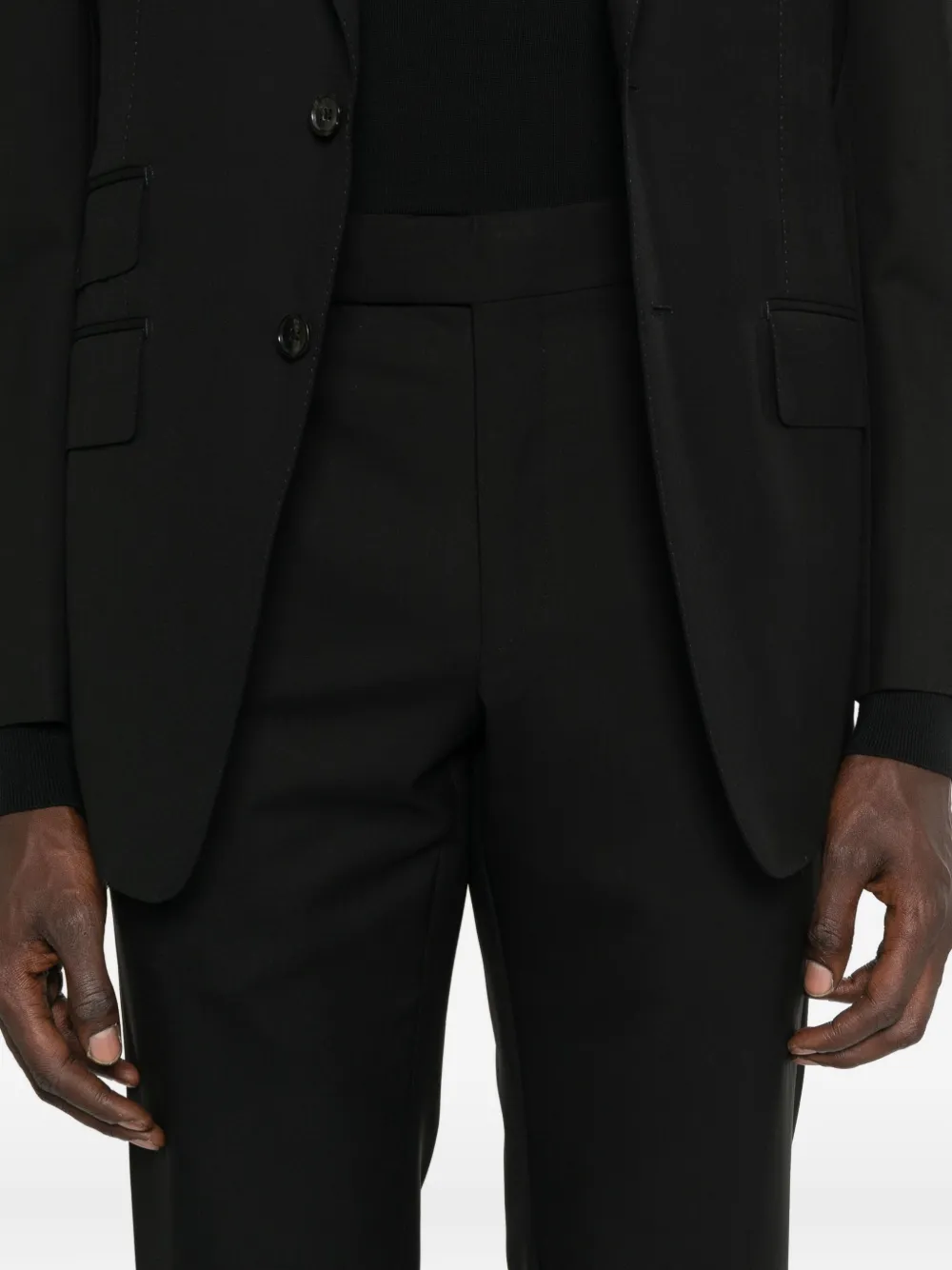 TOM FORD single-breasted suit Zwart