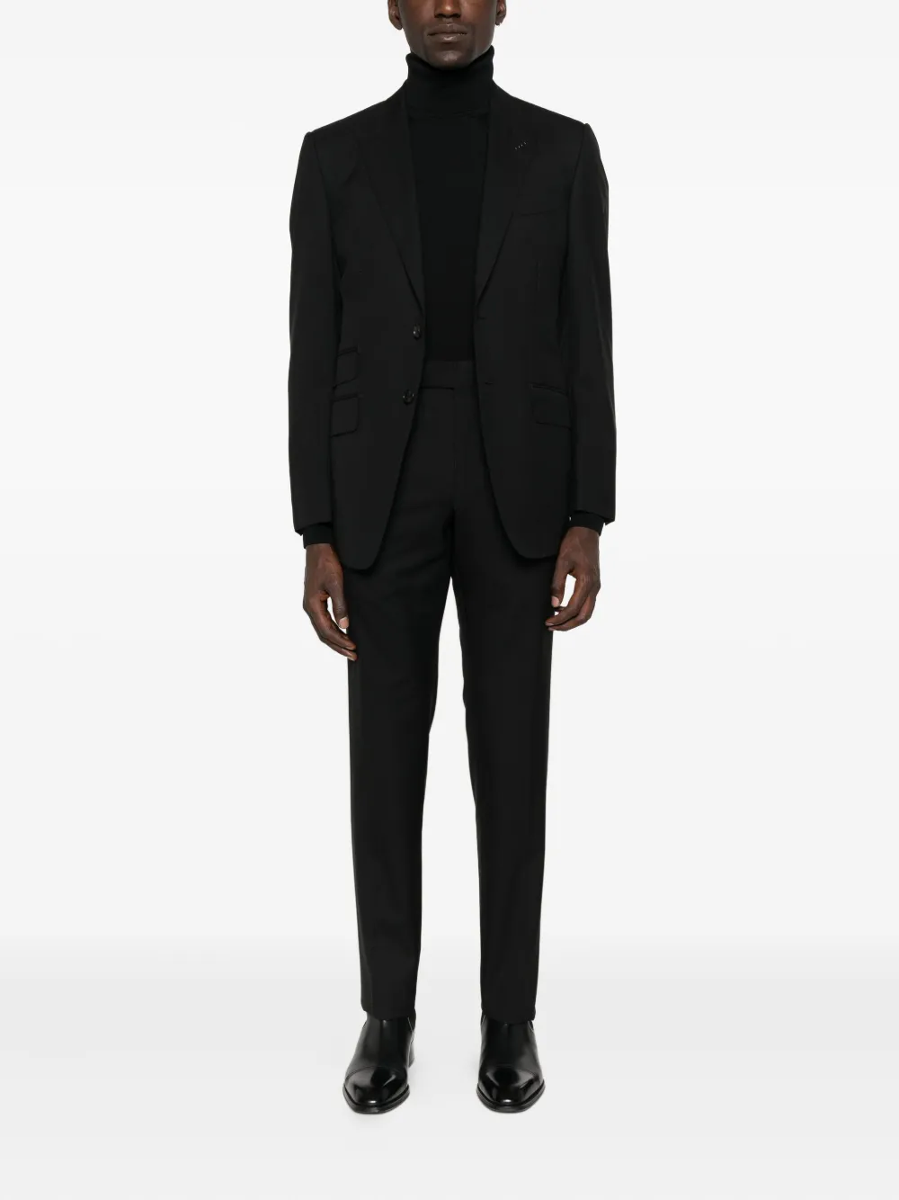 TOM FORD single-breasted suit Zwart