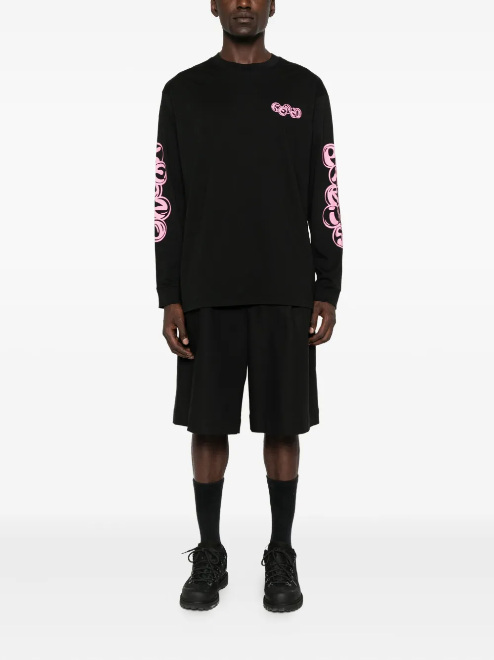 Kenzo T-shirt met lange mouwen Zwart